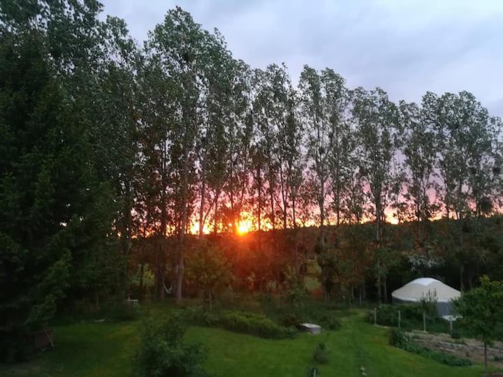 La Yourte Au Fonds Du Jardin Xhoris Luaran gambar